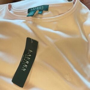 New with tag Ralph Lauren 2x pink silk polo shirt short sleeve